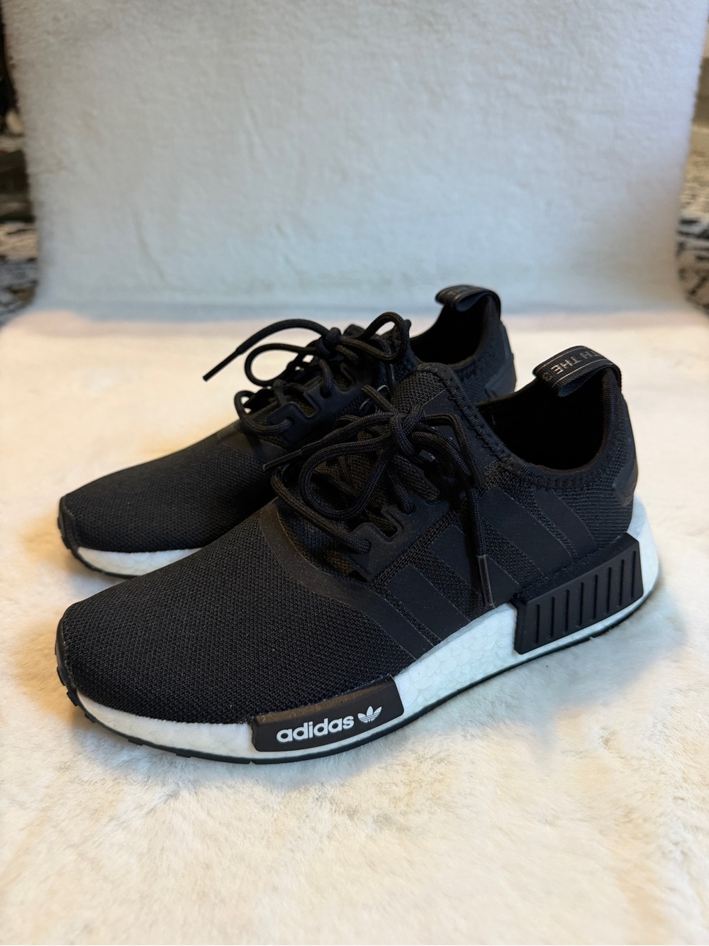 Adidas Youth NMD_R1 Black Sneakers